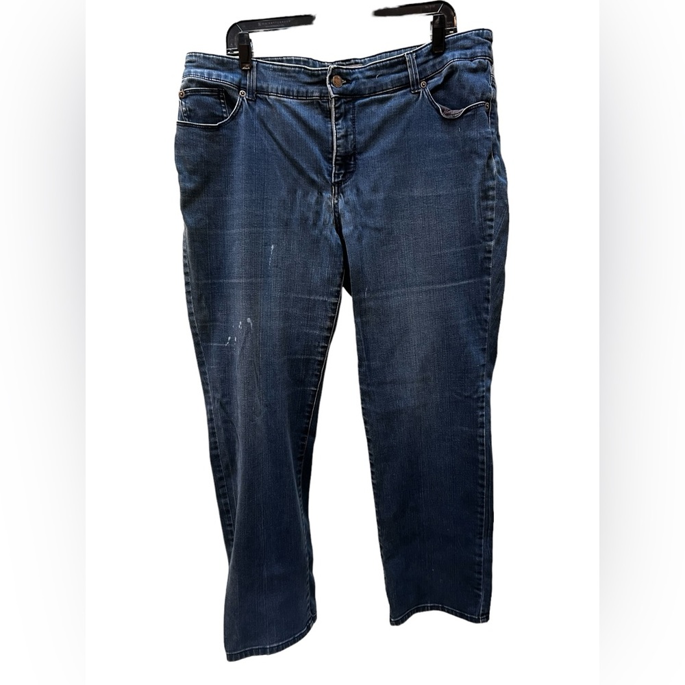 Lightly Distressed So Slimming Jeans by Chico’s Blue Size 3 Regular